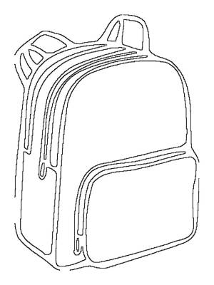 Раскраска Рюкзак