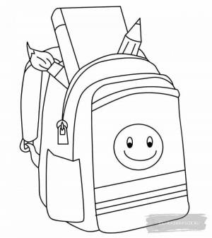 Раскраски Школьный портфель