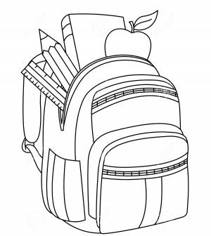 Ранец раскраска для детей