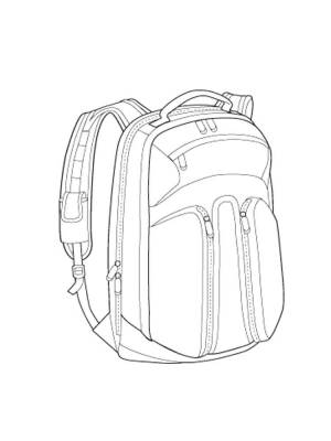 Раскраска Портфель