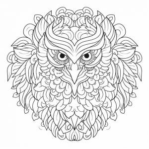 Детская раскраска мандалы книга грифон мандала мультфильм