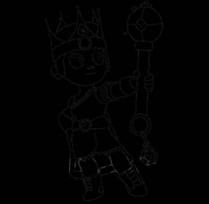 Раскраска Скин Амбер Браво Старс