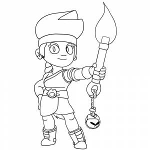 Как нарисовать Амбер из Бравл Старс поэтапно 4 урока