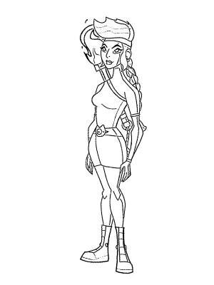 Раскраски Амбер Браво Старс