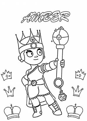 Раскраски Амбер Браво Старс