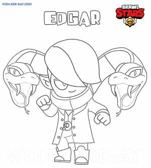 Браво старс эдгар раскраска