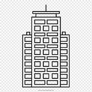 Книжка-раскраска Рисунок Небоскреб Строительство, небоскреб, угол, здание, текст png