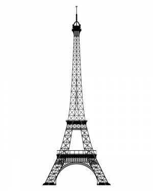 Раскраски Раскраска Эйфелева башня