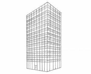 Как нарисовать небоскреб