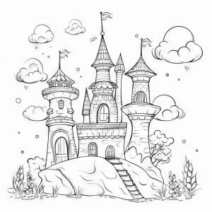 Простой дизайн рисунка для детской книжки-раскраски