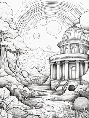 Раскраска волшебный город