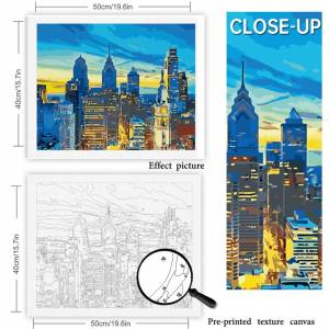 Набор для рисования по номерам SDOYUNO, «сделай сам», для взрослых, город, морской пейзаж, легкая Раскраска по номерам для начинающих