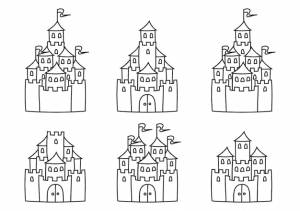 Сказочный замок раскраска для детей