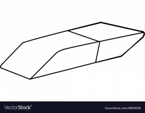 Рисунок ластик раскраска
