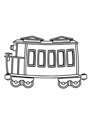 Раскраски Вагон   в формате