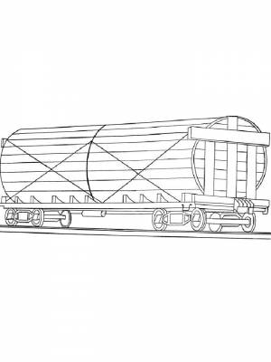 Раскраска Вагон  для девочек