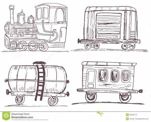 Вагон нарисованный