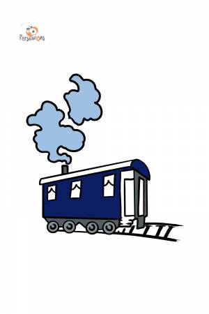 Раскраска вагон поезда ♥ Онлайн и !