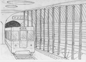 Вагон раскраска метро