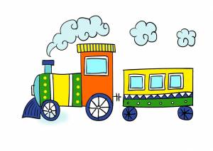 Рисунок вагон для детей