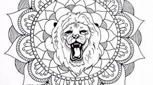 Раскраска антистресс тигр