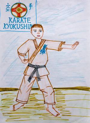 Рисунок на тему каратэ