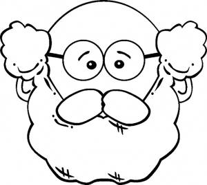 Раскраска Дедушка