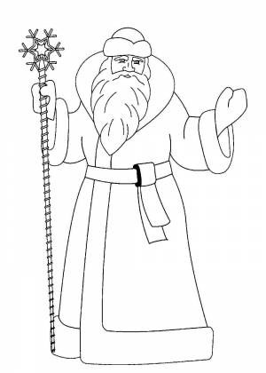 Раскраски Дед Мороз