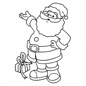 Раскраска В гостях у Деда Мороза