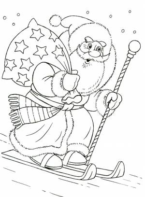 Раскраски Дед Мороз
