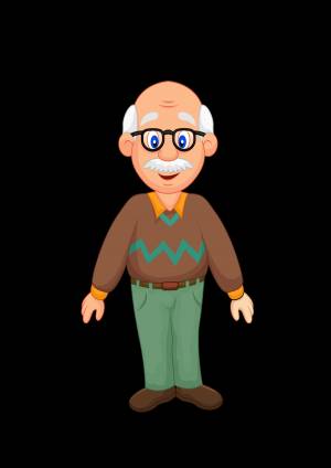 Детский рисунок дедушки