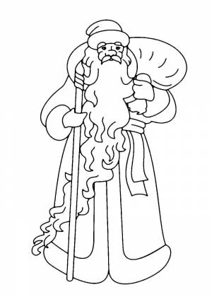 Раскраски Дед Мороз