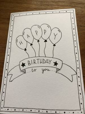 Легкие рисунки на день рождения дедушке