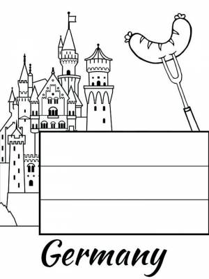 Раскраски Германия   в формате