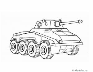 Бронеавтомобиль Puma, Германия» раскраска для детей