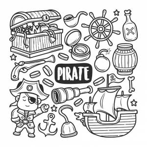 Германия иконки рисованной doodle раскраски