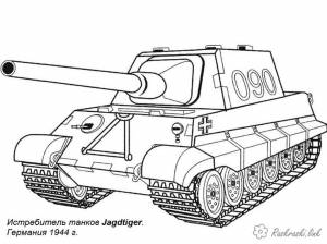 Танки Раскраски