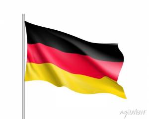 Развевающийся флаг германии государства