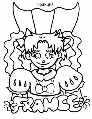 Раскраски Раскраска Франция
