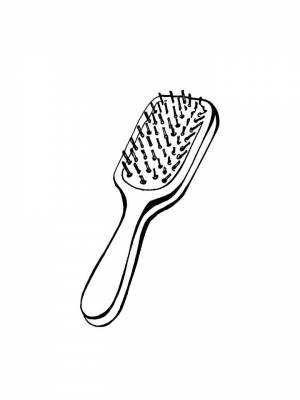 Раскраски Расческа   в формате