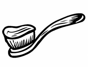 Раскраска Зубная Щетка