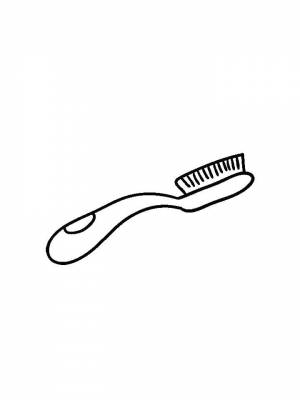 Раскраски Зубная щетка   в формате