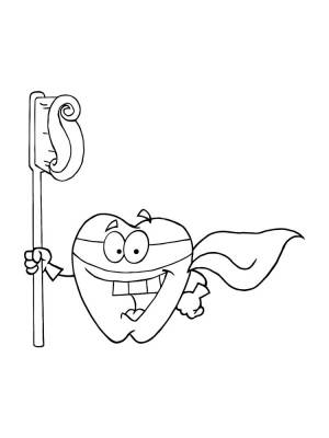 Раскраски Зубная щетка