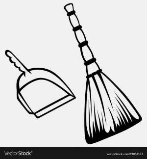 Раскраски Для детей веник