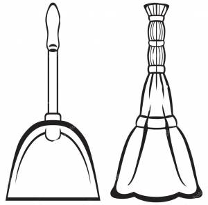 Раскраска веник