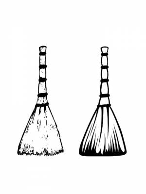 Раскраски Веник   в формате