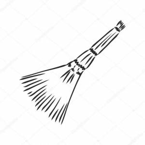 Раскраски Для детей веник