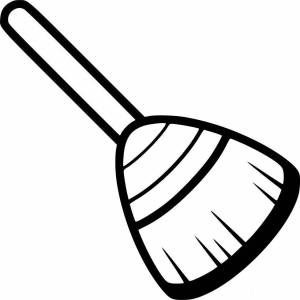 Раскраски Для детей веник