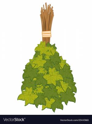 Веник для бани рисунок