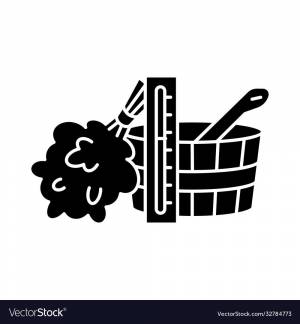 Баня раскраска